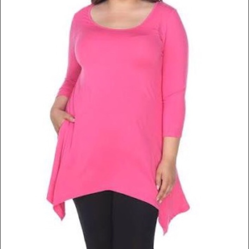 PLUS SIZE WOMENS TUNIC